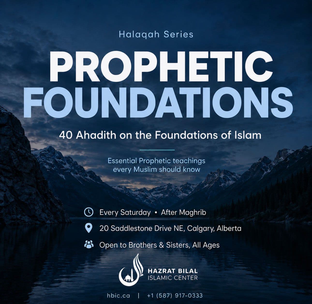 Prophetic Foundations flyer