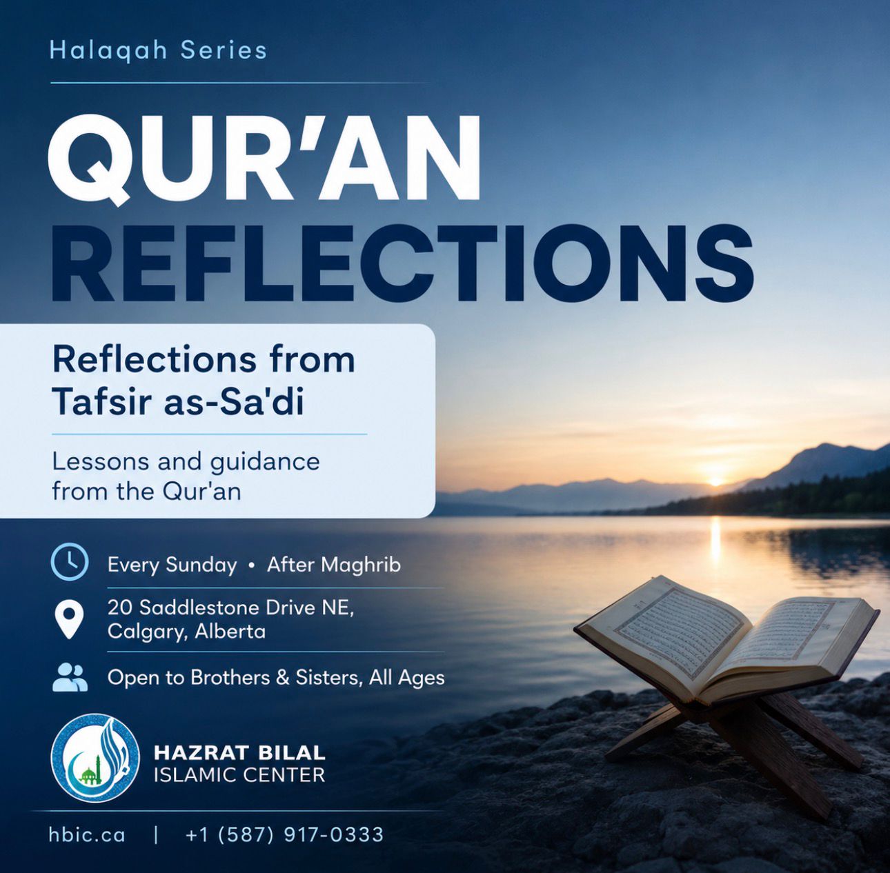 Qur'an Reflections HBIC program highlight